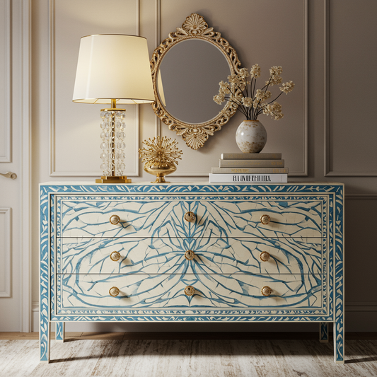 Luxury Bone Inlay or Mother of Pearl Furniture