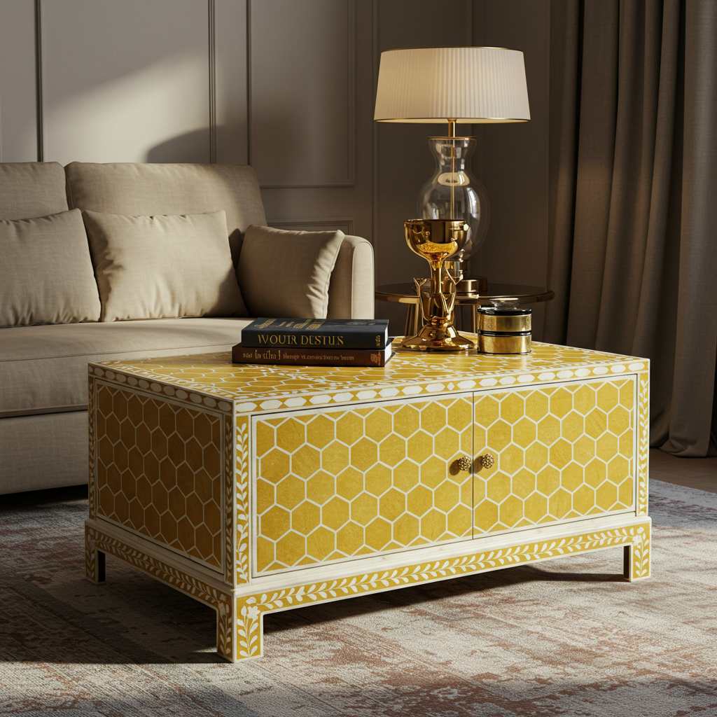 Luxury Bone Inlay or Mother of Pearl Furniture