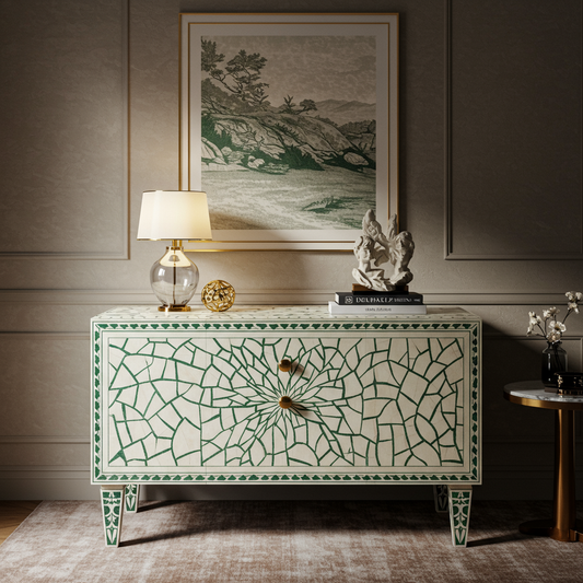 Luxury Bone Inlay or Mother of Pearl Furniture