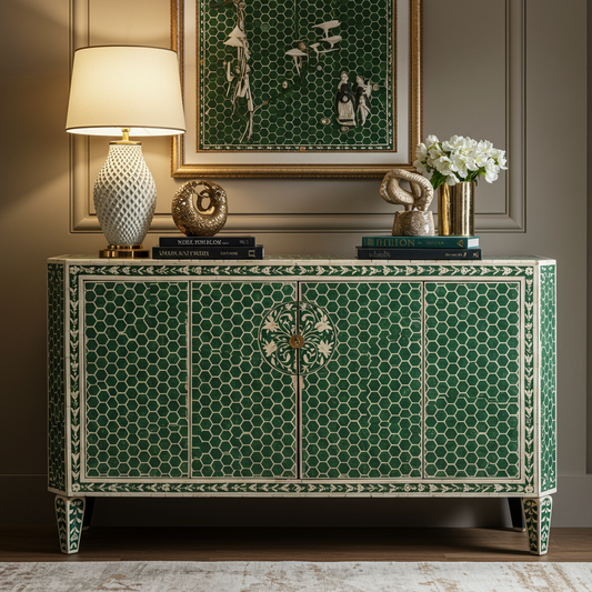 Luxury Bone Inlay or Mother of Pearl Furniture