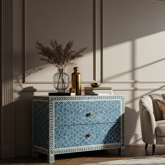 Luxury Bone Inlay or Mother of Pearl Furniture