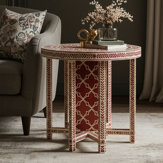 Luxury Bone Inlay or Mother of Pearl Furniture