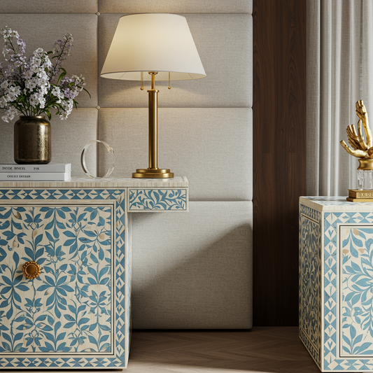 Luxury Bone Inlay or Mother of Pearl Furniture