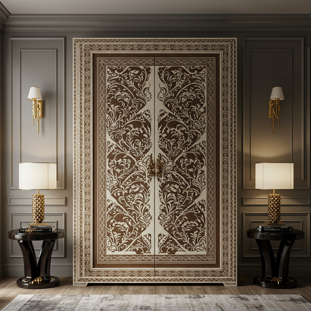 Luxury Bone Inlay or Mother of Pearl Furniture