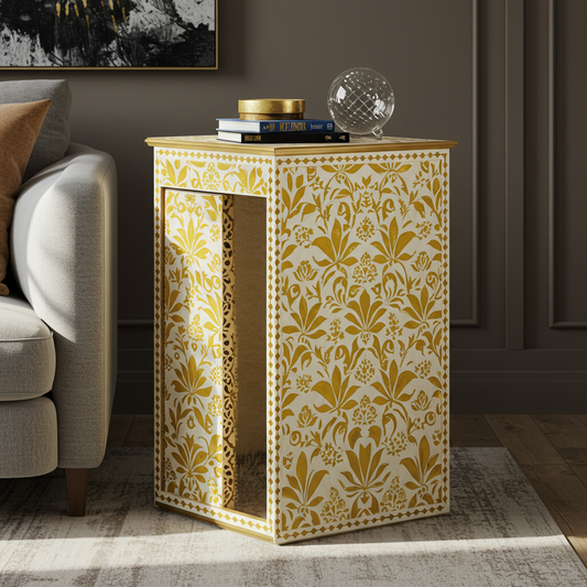 Luxury Bone Inlay or Mother of Pearl Furniture