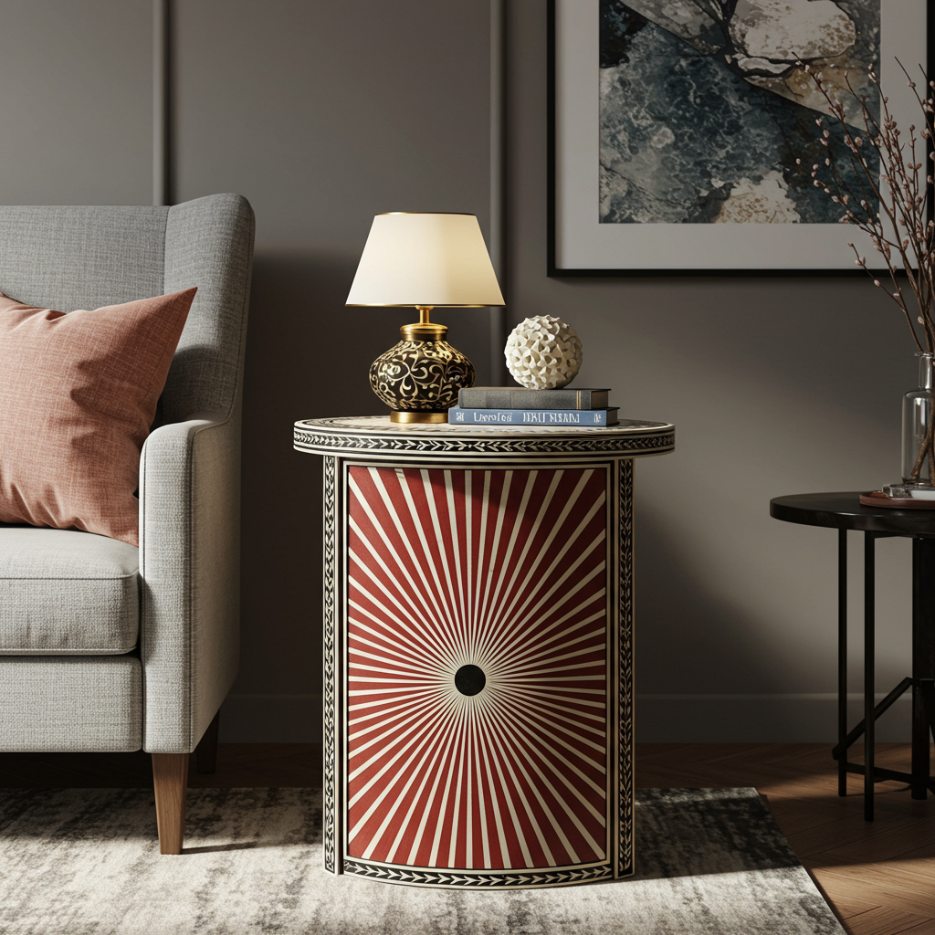 Luxury Bone Inlay or Mother of Pearl Furniture