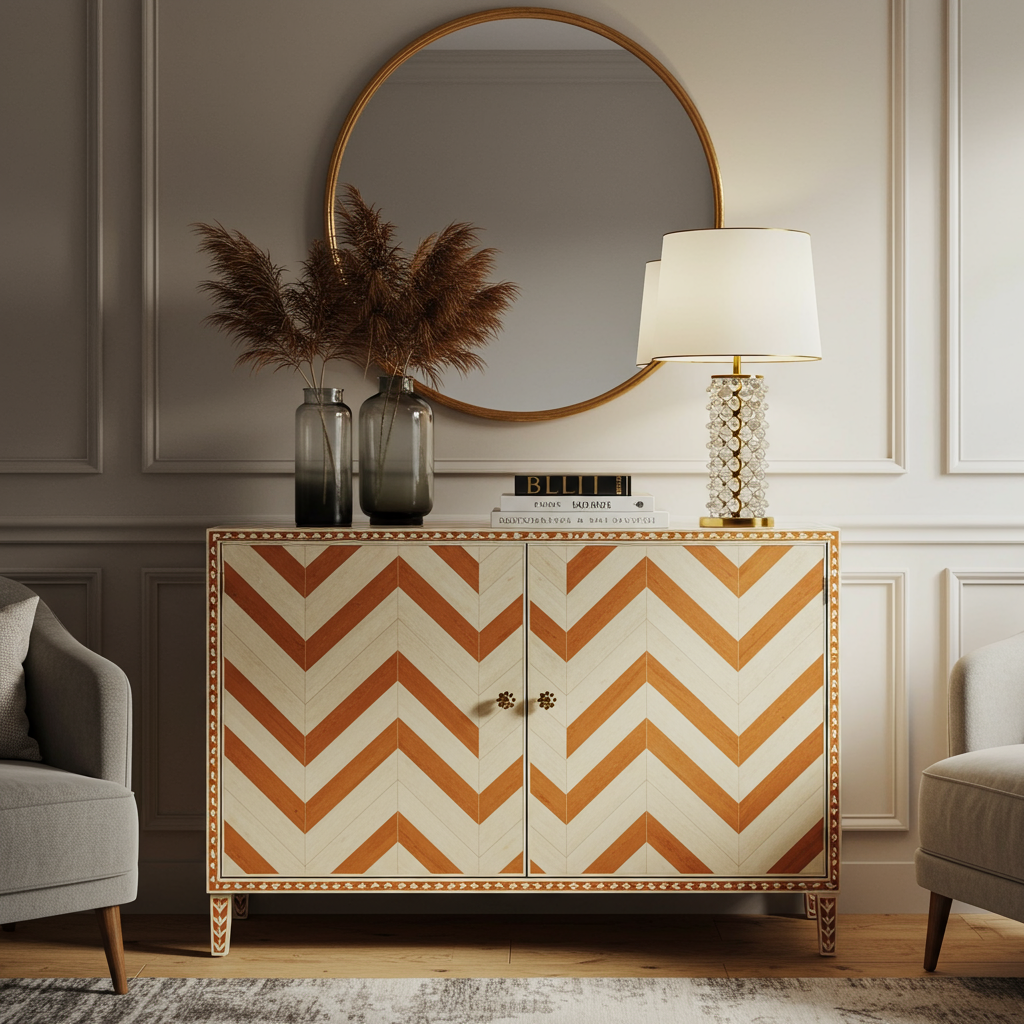 Luxury Bone Inlay or Mother of Pearl Furniture