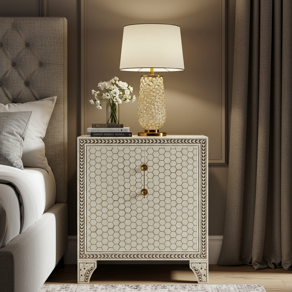 Luxury Bone Inlay or Mother of Pearl Furniture