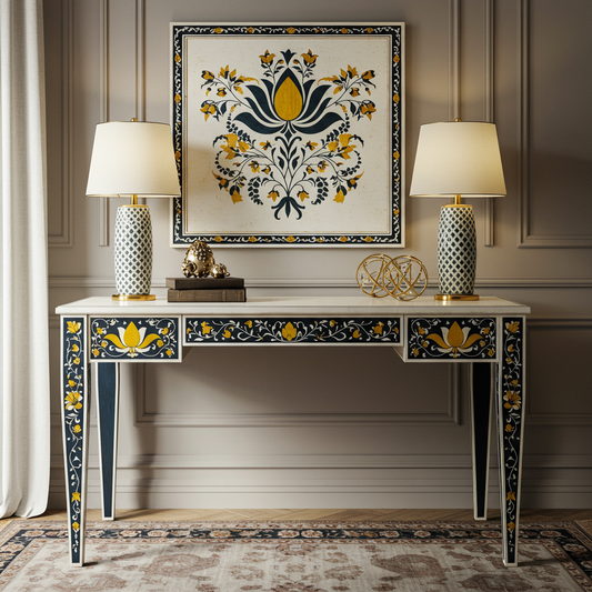 Luxury Bone Inlay or Mother of Pearl Furniture