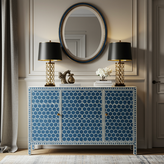 Luxury Bone Inlay or Mother of Pearl Furniture