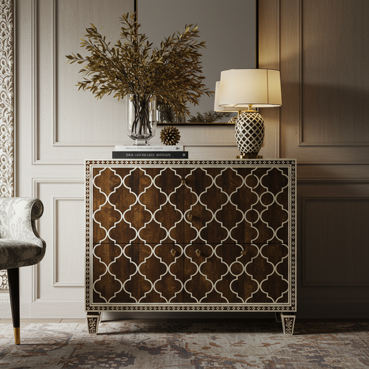 Luxury Bone Inlay or Mother of Pearl Furniture