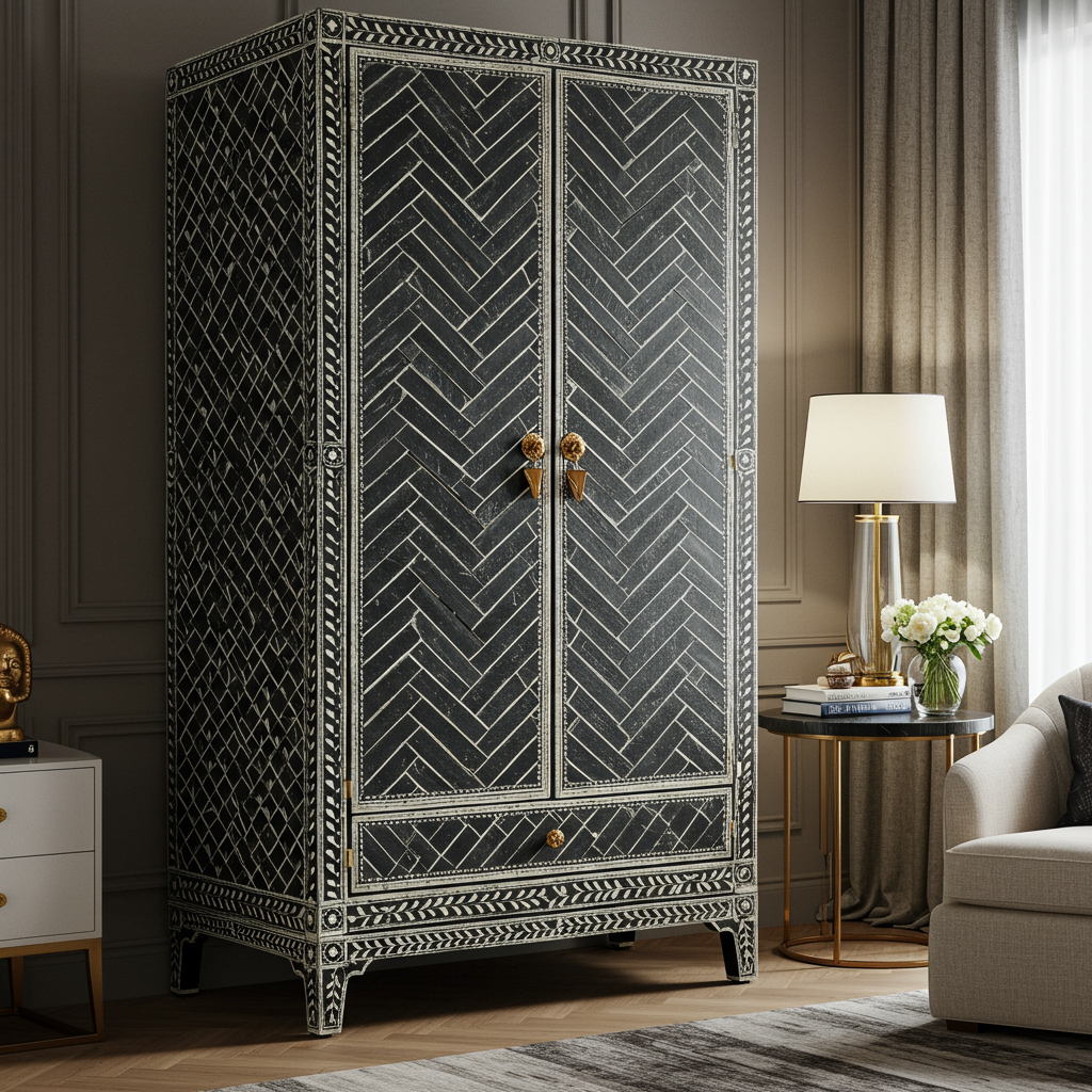 Luxury Bone Inlay or Mother of Pearl Furniture