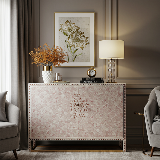 Luxury Bone Inlay or Mother of Pearl Furniture