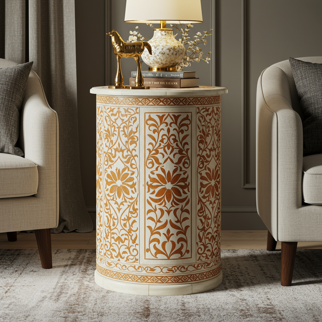 Luxury Bone Inlay or Mother of Pearl Furniture