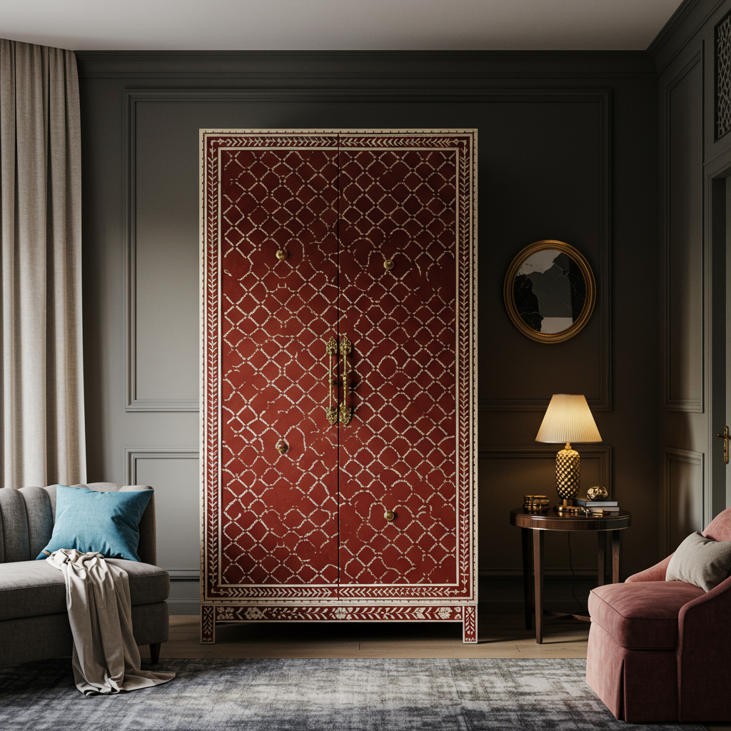 Luxury Bone Inlay or Mother of Pearl Furniture