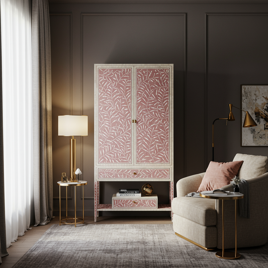Luxury Bone Inlay or Mother of Pearl Furniture