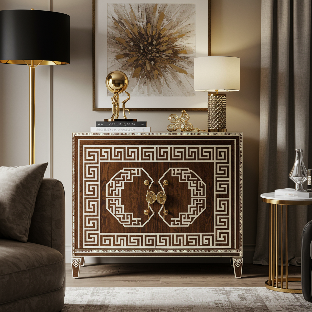 Luxury Bone Inlay or Mother of Pearl Furniture