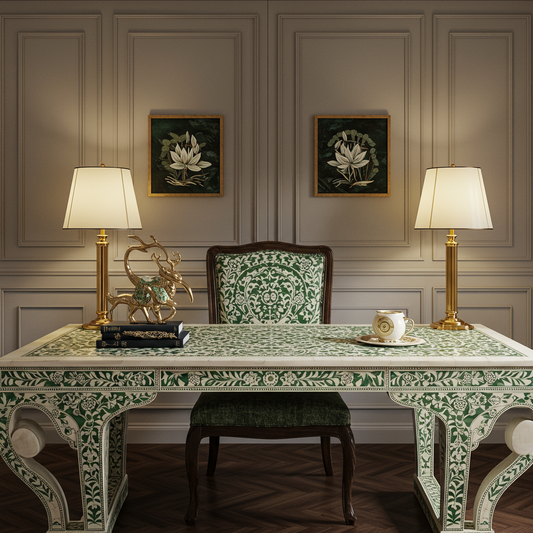 Luxury Bone Inlay or Mother of Pearl Furniture