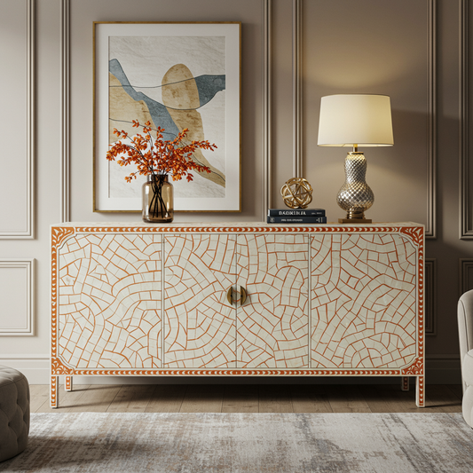 Luxury Bone Inlay or Mother of Pearl Furniture