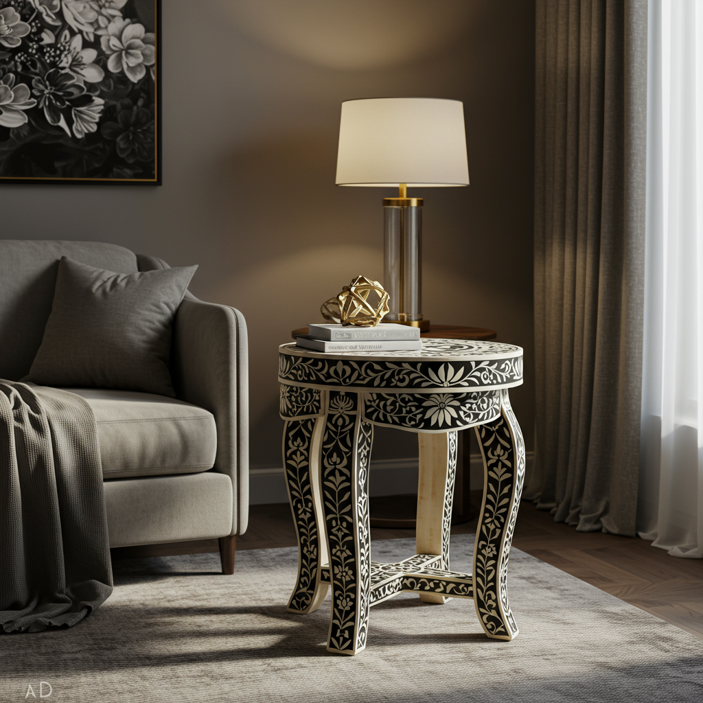 Luxury Bone Inlay or Mother of Pearl Furniture