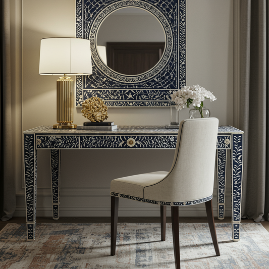 Luxury Bone Inlay or Mother of Pearl Furniture