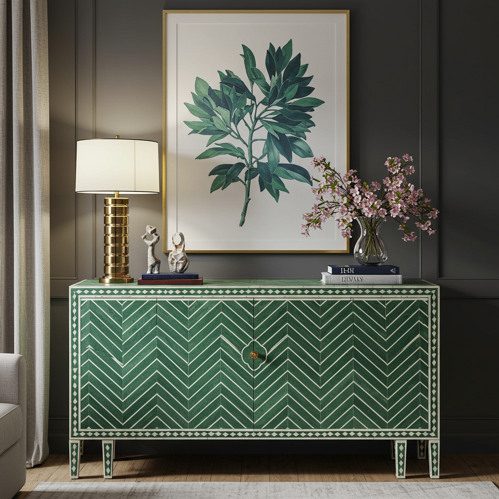Luxury Bone Inlay or Mother of Pearl Furniture