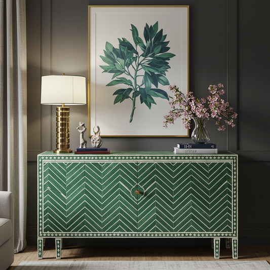Luxury Bone Inlay or Mother of Pearl Furniture