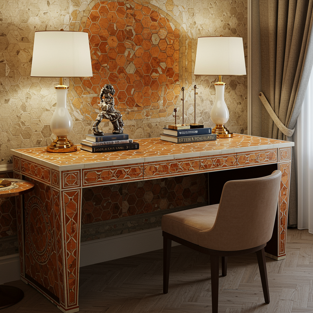 Luxury Bone Inlay or Mother of Pearl Furniture