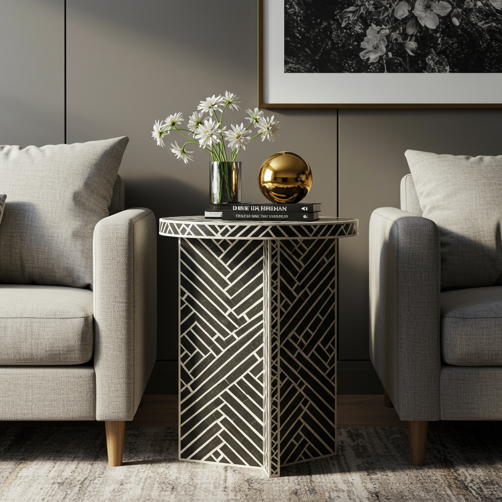 Luxury Bone Inlay or Mother of Pearl Furniture