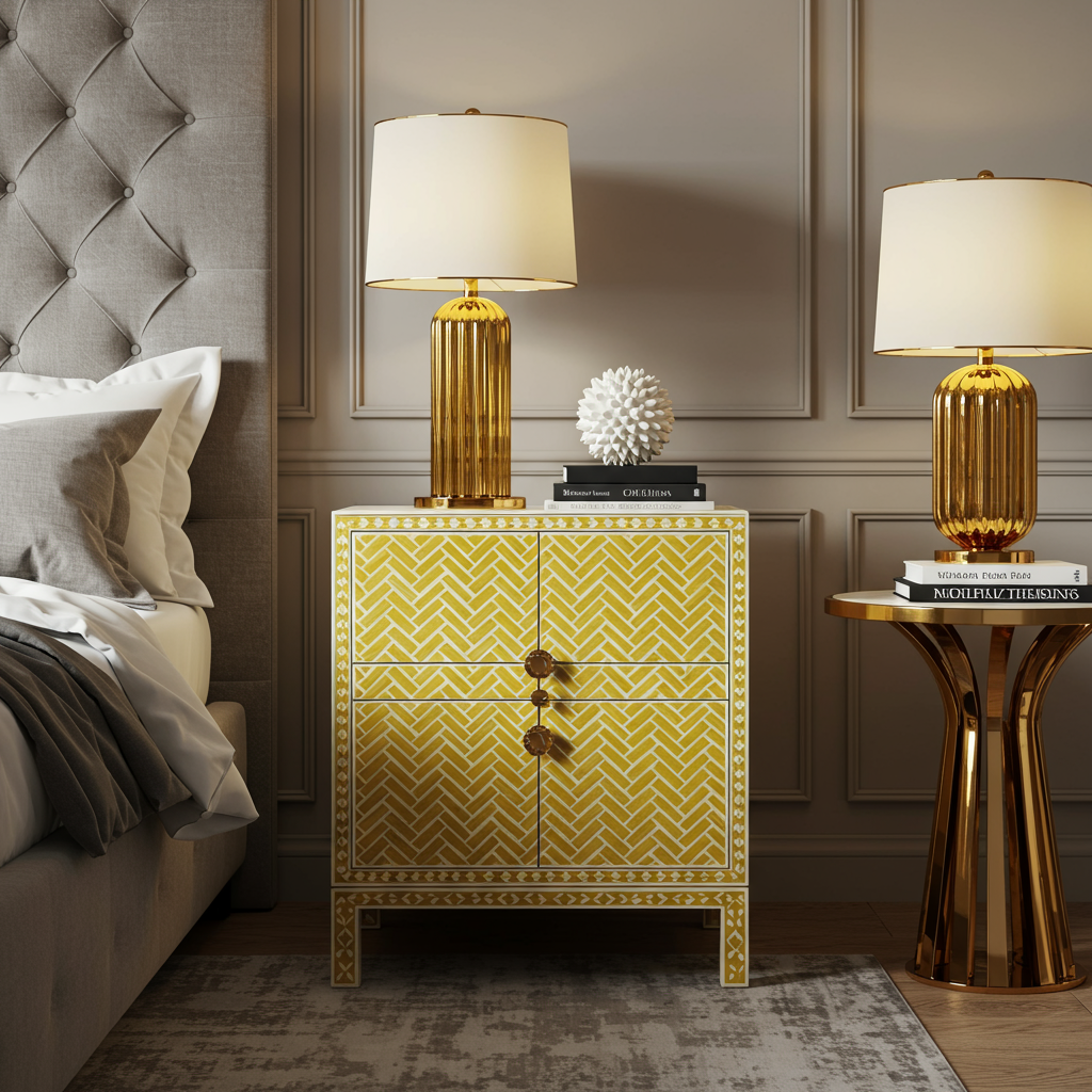 Luxury Bone Inlay or Mother of Pearl Furniture