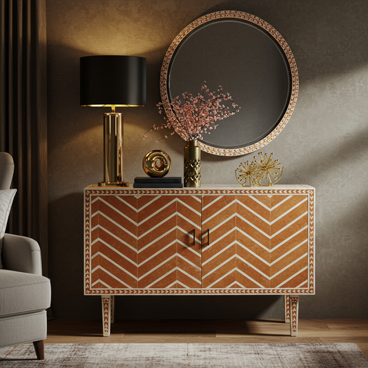 Luxury Bone Inlay or Mother of Pearl Furniture