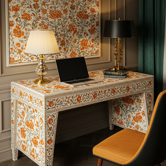Luxury Bone Inlay or Mother of Pearl Furniture