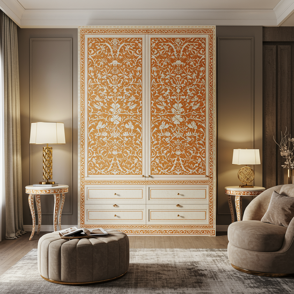 Luxury Bone Inlay or Mother of Pearl Furniture