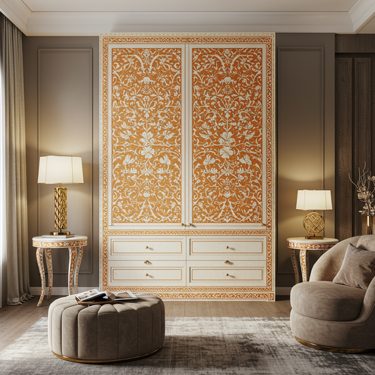Luxury Bone Inlay or Mother of Pearl Furniture