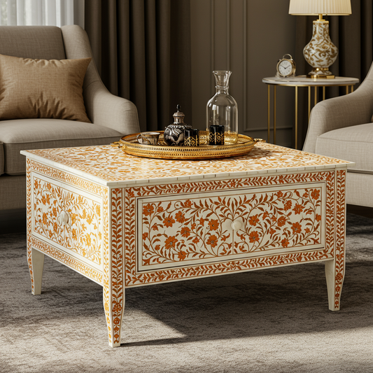 Luxury Bone Inlay or Mother of Pearl Furniture