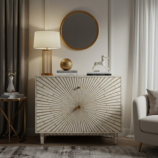 Luxury Bone Inlay or Mother of Pearl Furniture