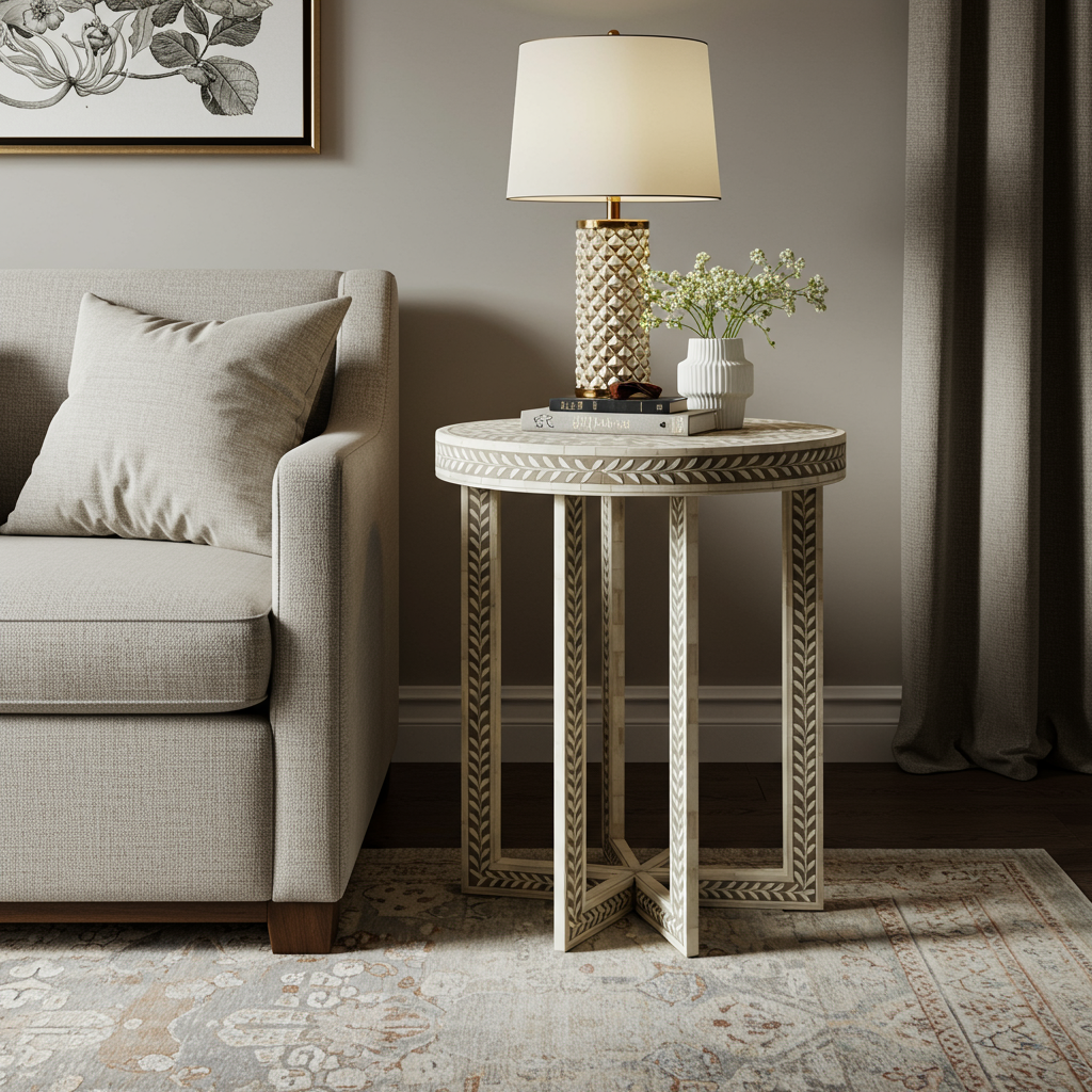 Luxury Bone Inlay or Mother of Pearl Furniture