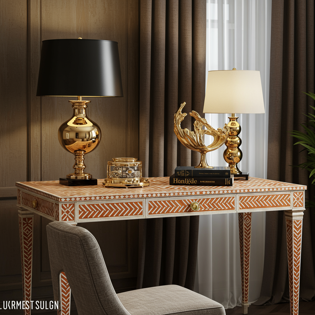 Luxury Bone Inlay or Mother of Pearl Furniture