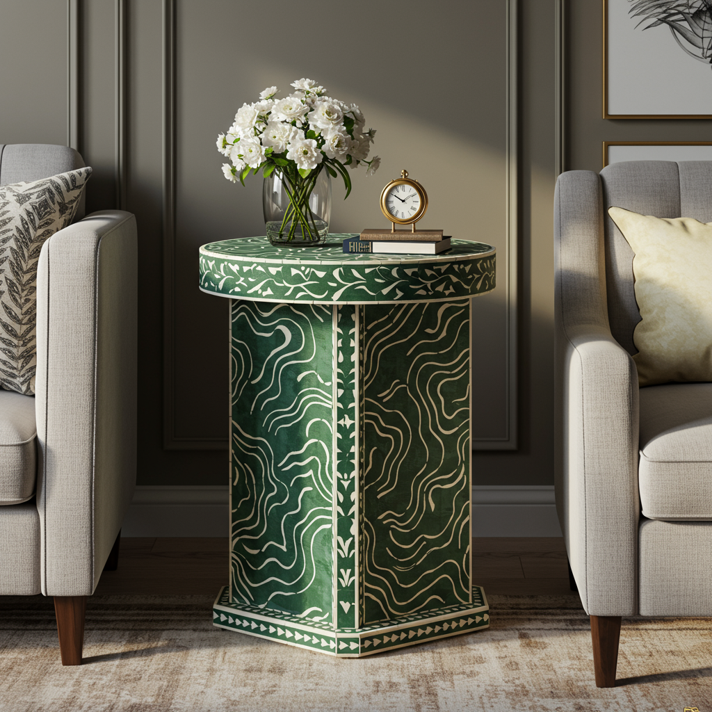 Luxury Bone Inlay or Mother of Pearl Furniture