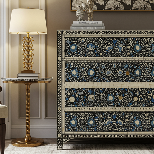 Luxury Bone Inlay or Mother of Pearl Furniture