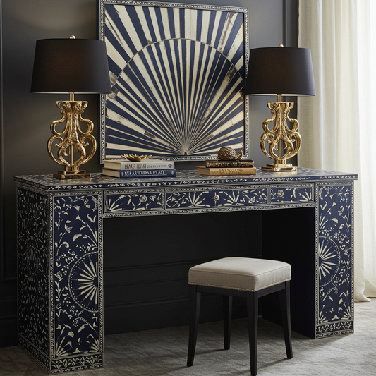 Luxury Bone Inlay or Mother of Pearl Furniture