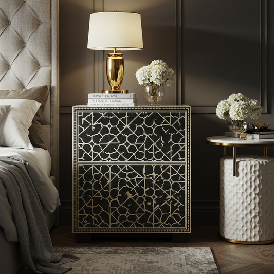 Luxury Bone Inlay or Mother of Pearl Furniture