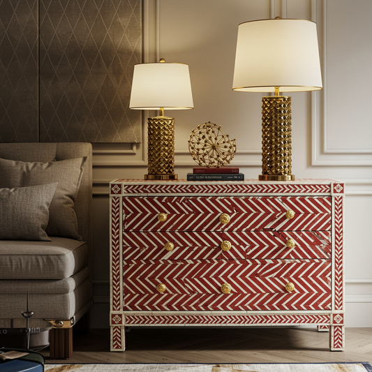 Luxury Bone Inlay or Mother of Pearl Furniture