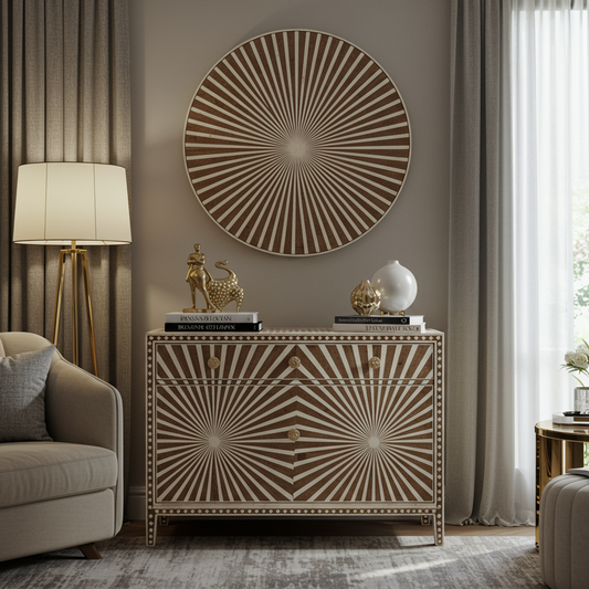 Luxury Bone Inlay or Mother of Pearl Furniture