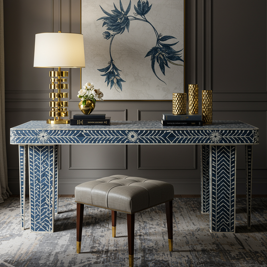 Luxury Bone Inlay or Mother of Pearl Furniture