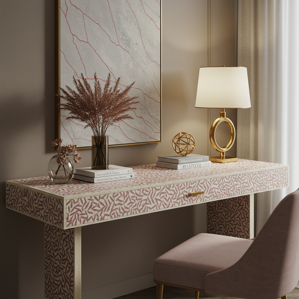 Luxury Bone Inlay or Mother of Pearl Furniture