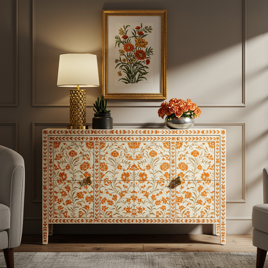 Luxury Bone Inlay or Mother of Pearl Furniture