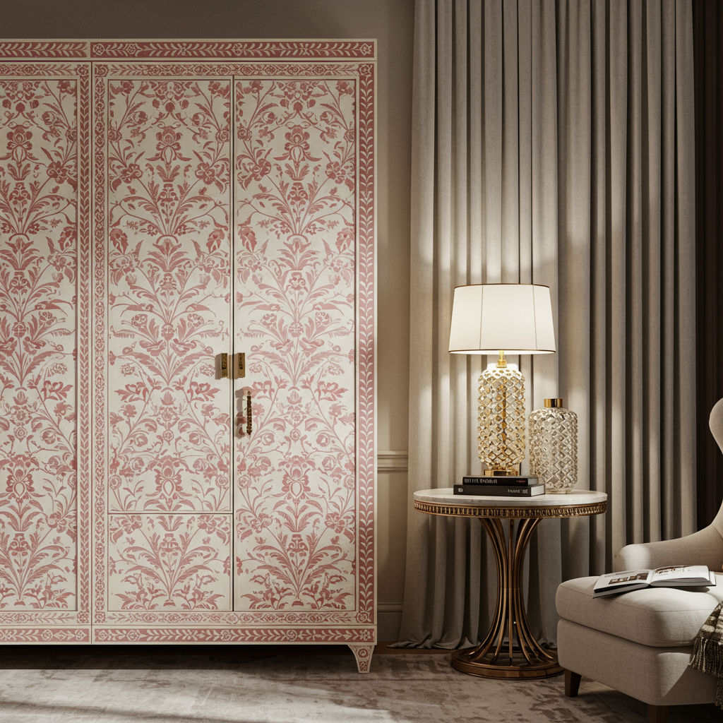 Luxury Bone Inlay or Mother of Pearl Furniture