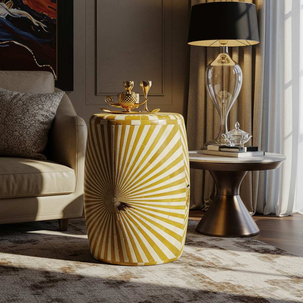 Luxury Bone Inlay or Mother of Pearl Furniture
