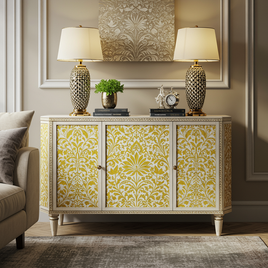 Luxury Bone Inlay or Mother of Pearl Furniture